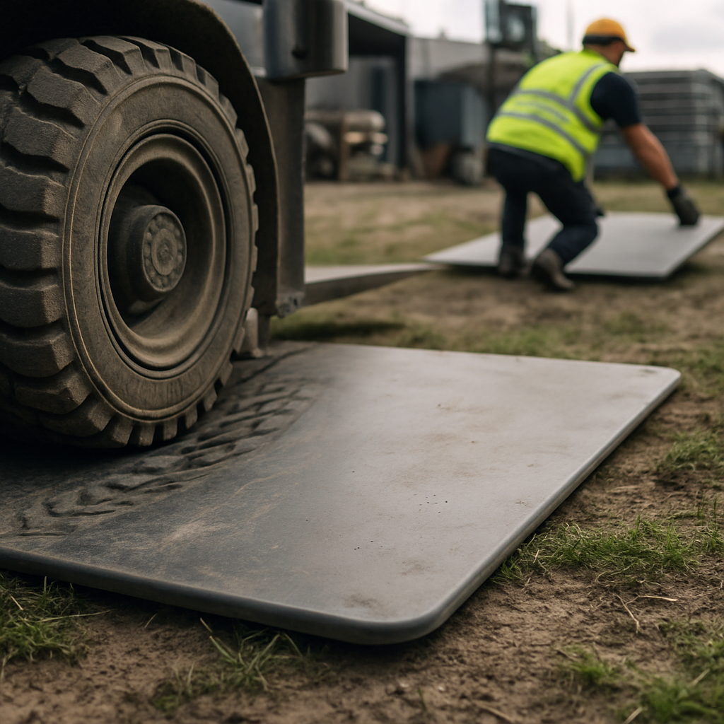Fahrplatten für weichen Untergrund: Effizient und schonend arbeiten